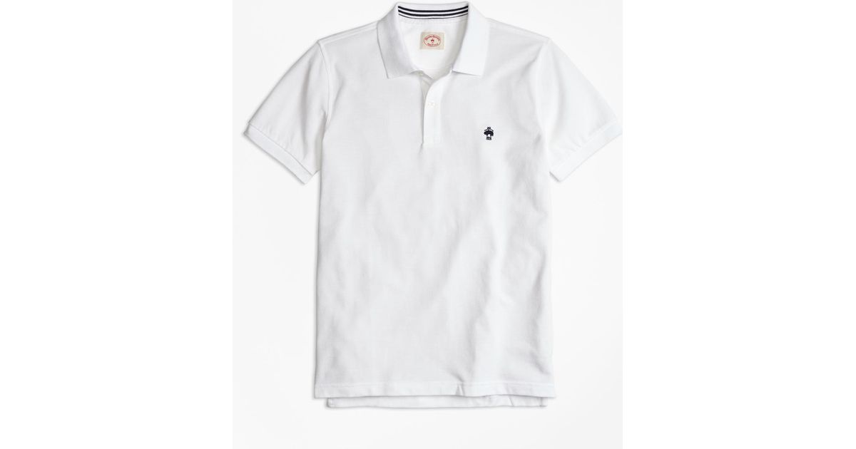 brooks brothers white polo