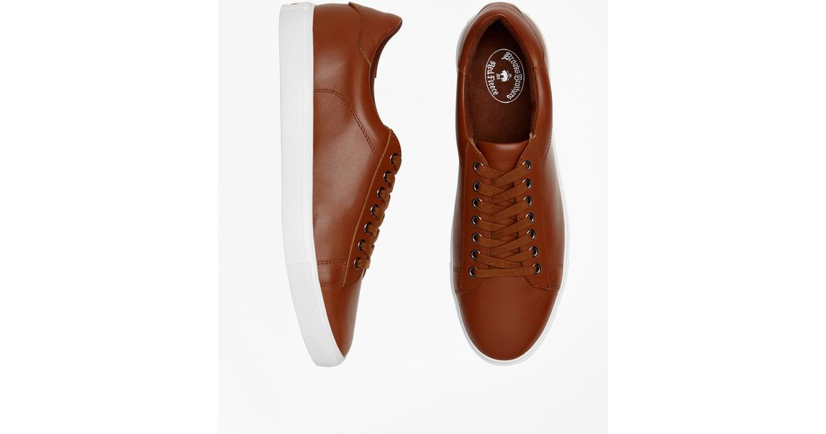 brooks leather sneakers