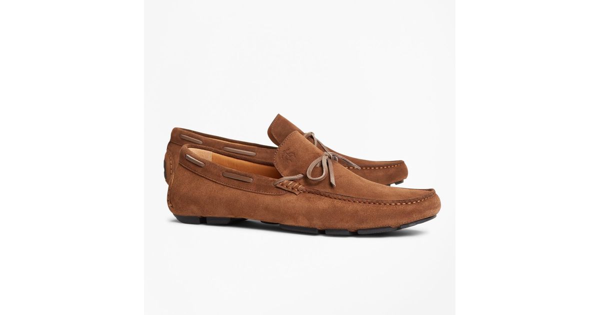 born suede driving mocs