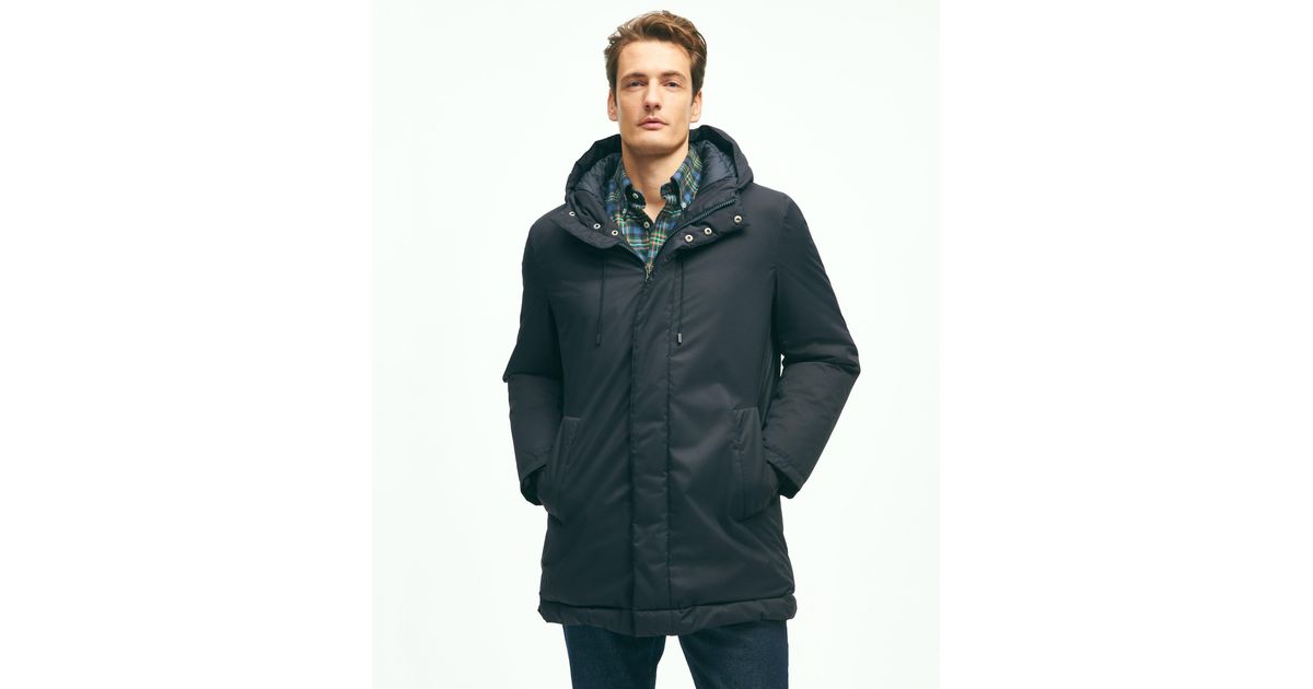 Brooks Brothers Polar Series Down Parka Jacket in Blue for Men | Lyst