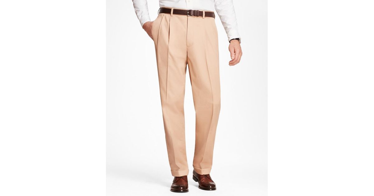 Brooks Brothers Cotton Elliot Fit Stretch Advantage Chino Pants in Dark