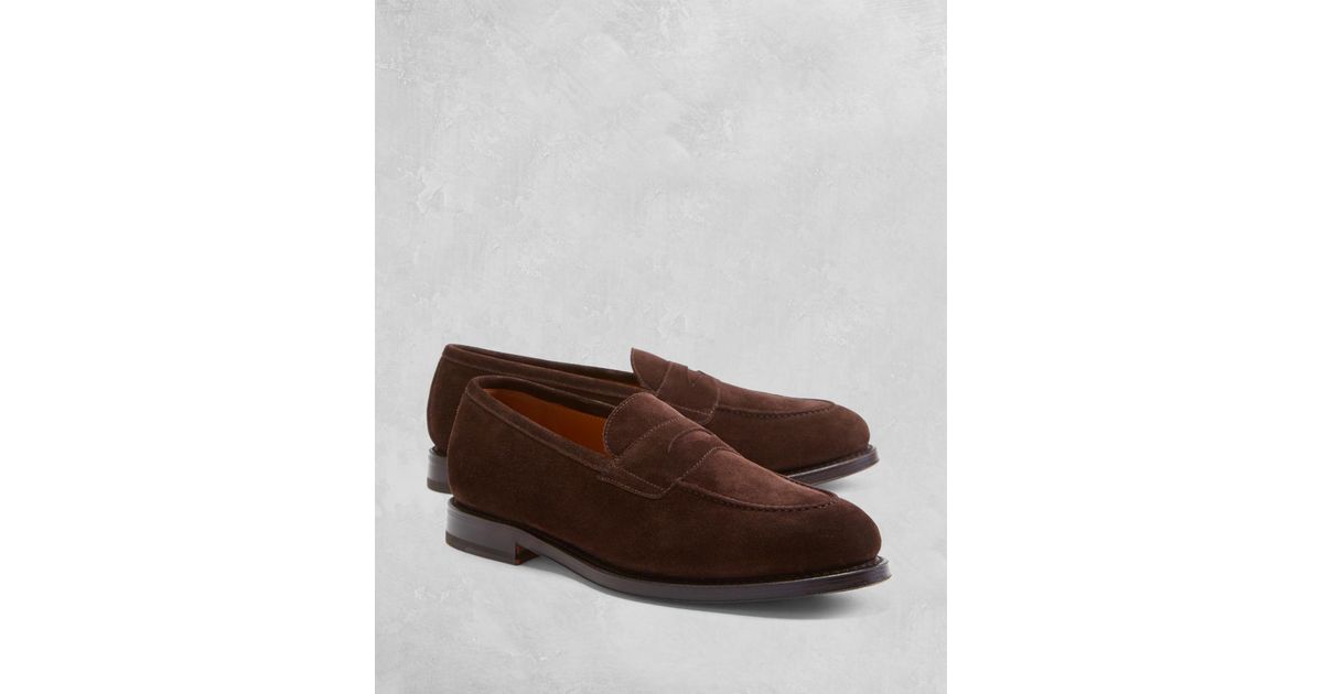 brooks brothers suede loafers