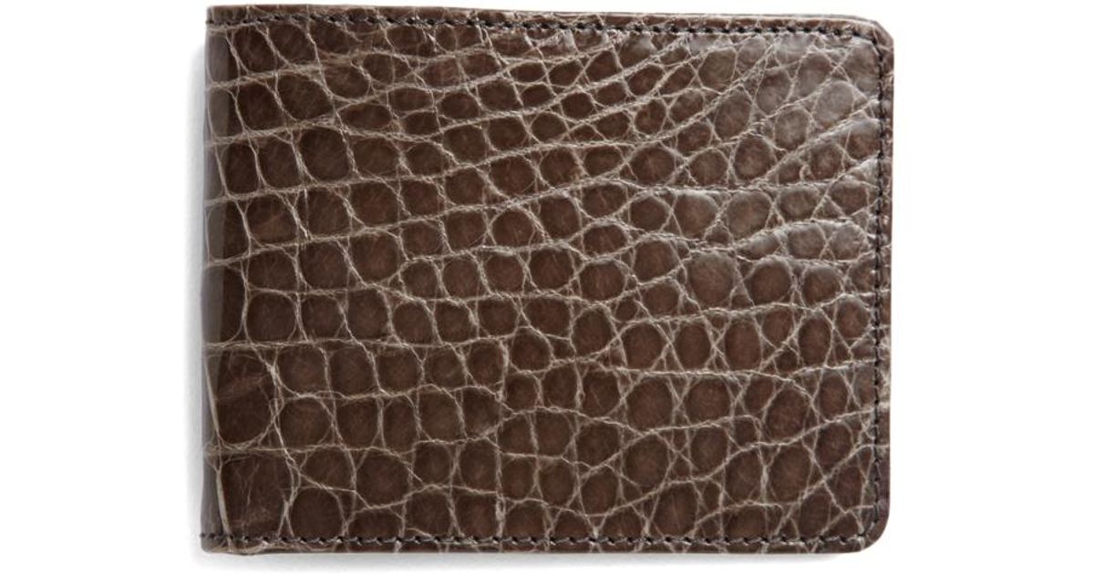 brooks brothers alligator wallet