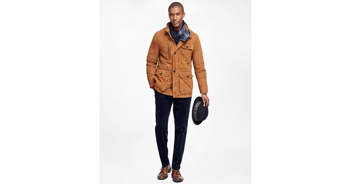 brooks brothers suede jacket