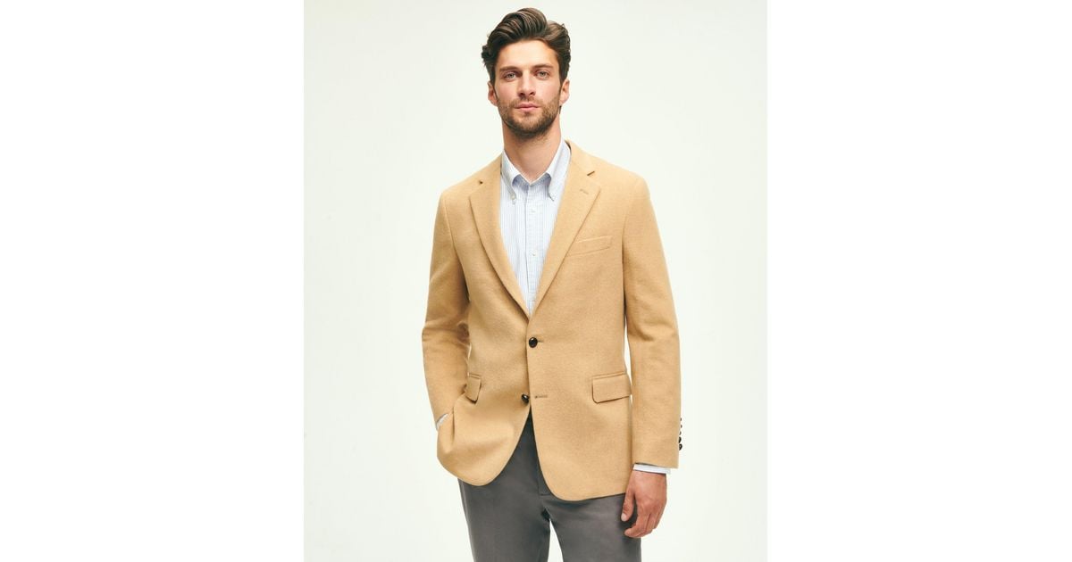 Brooks Brothers Classic Fit Camel Hair Twill 1818 Sport Coat in