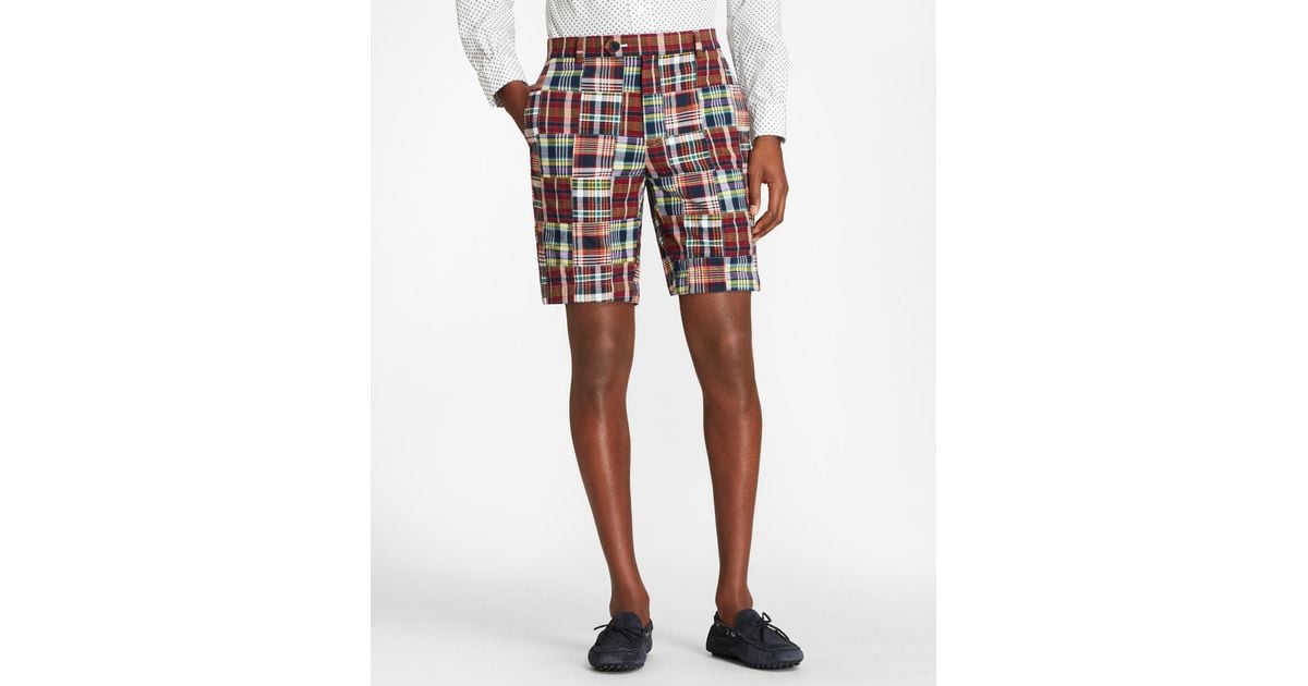 madras shorts brooks brothers