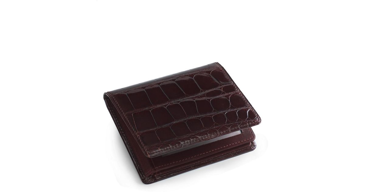 brooks brothers alligator wallet