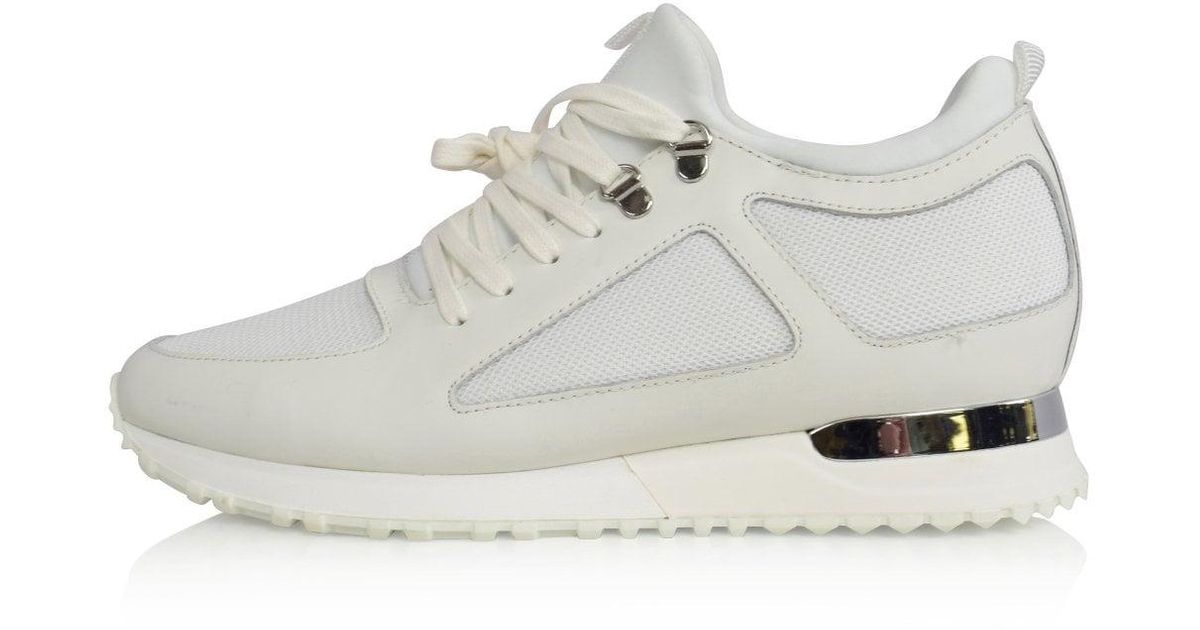 mallet diver leather and mesh trainers