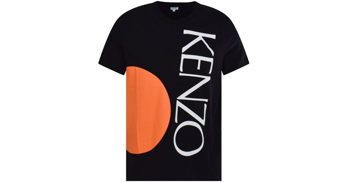 black and orange kenzo shirt