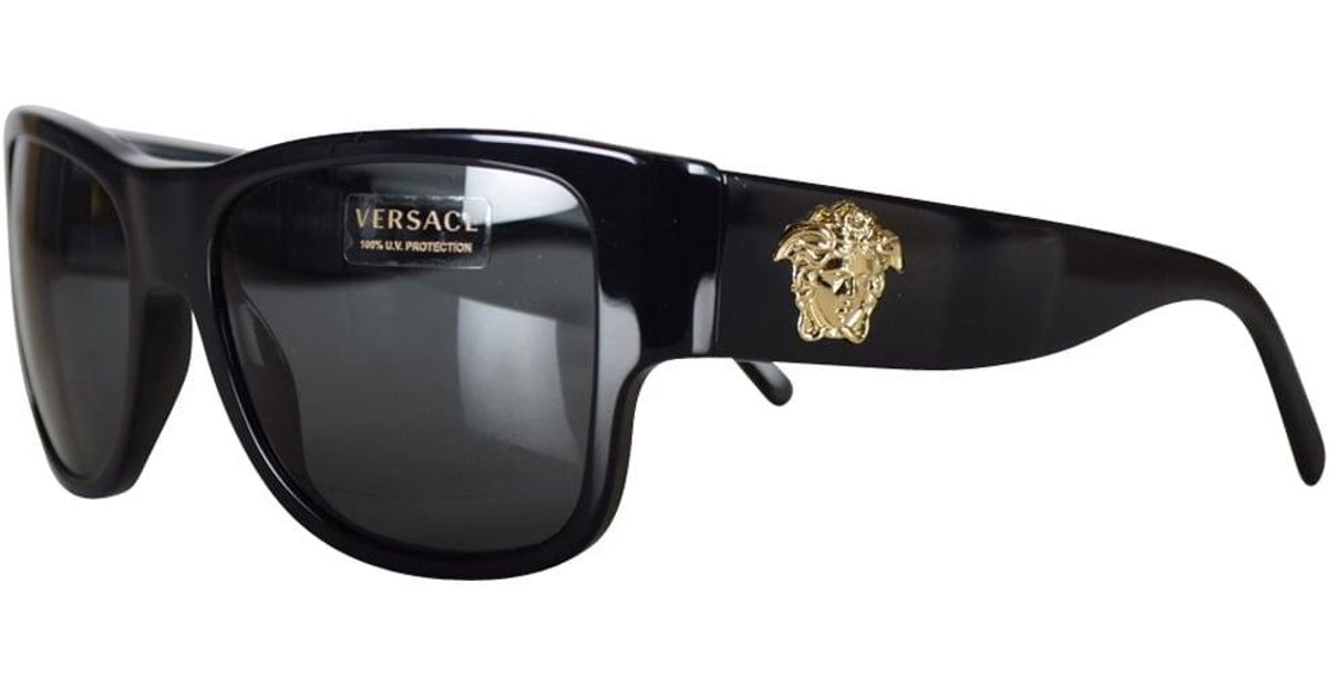 versace sunglasses black medusa