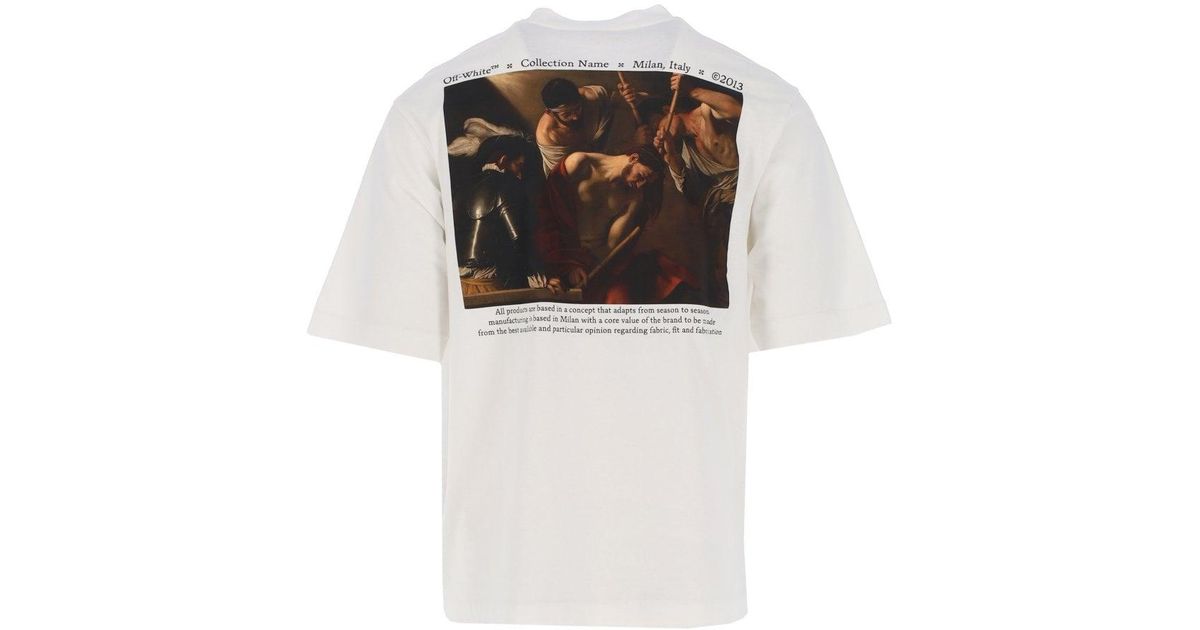 Off-White c/o Abloh White caravaggio Crowning T-shirt for Men | Lyst Canada