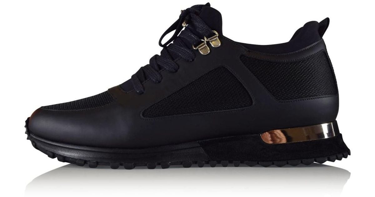 Mallet Leather Black Diver Midnight Trainers for Men Lyst