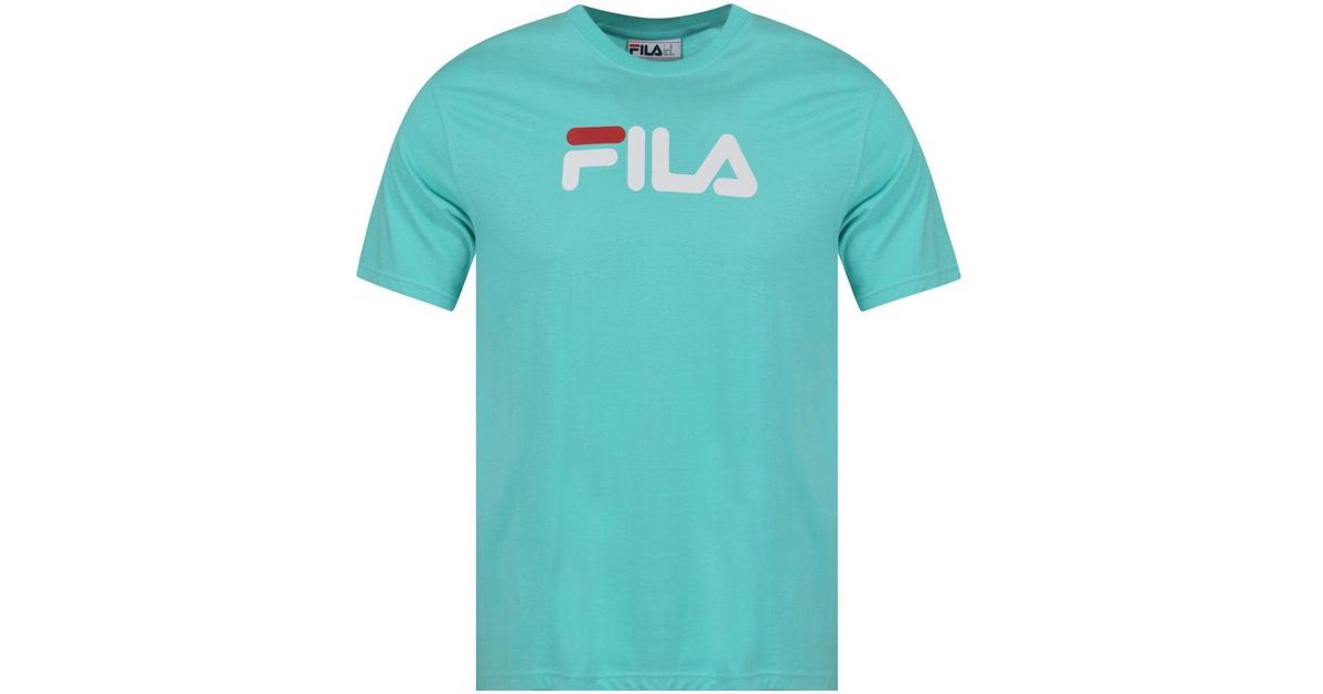 turquoise fila shirt