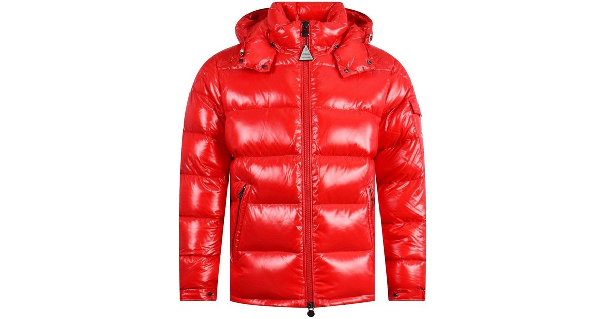 moncler red maya jacket