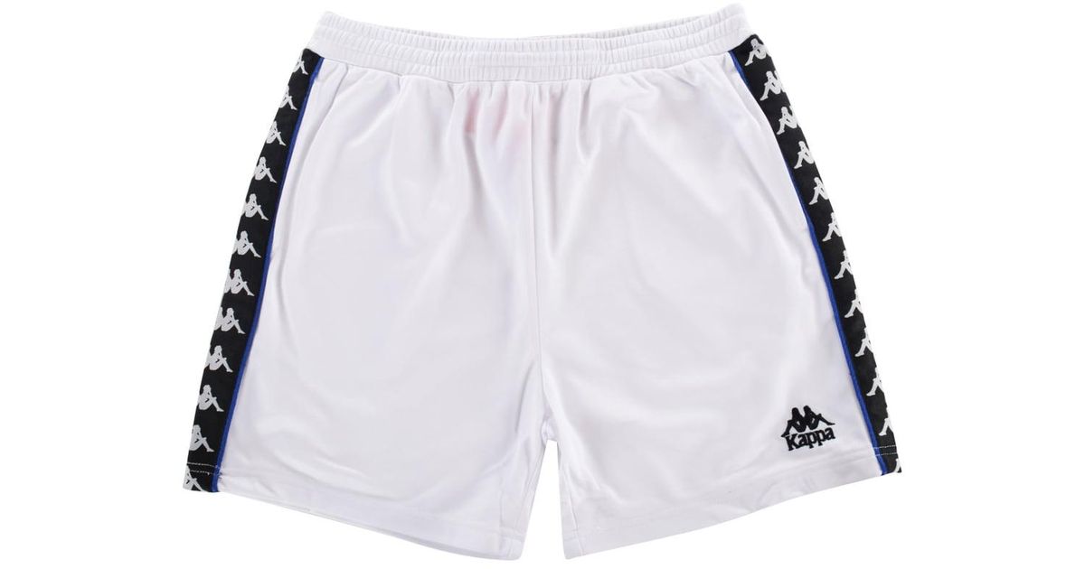 Kappa White Detailed Logo Shorts for Men | Lyst