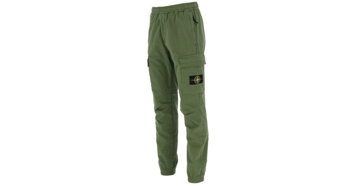 Stone Island Green Cargo Pants for Men | Lyst
