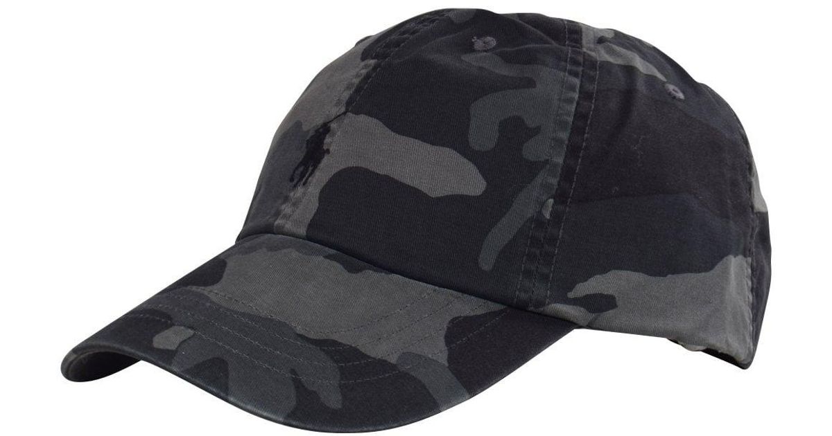 ralph lauren camo baseball cap