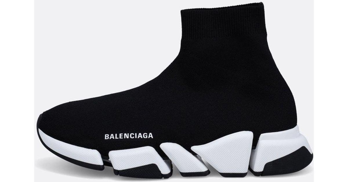 Balenciaga Black Speed 2.0 Recycled Knit Sneakers for Men | Lyst