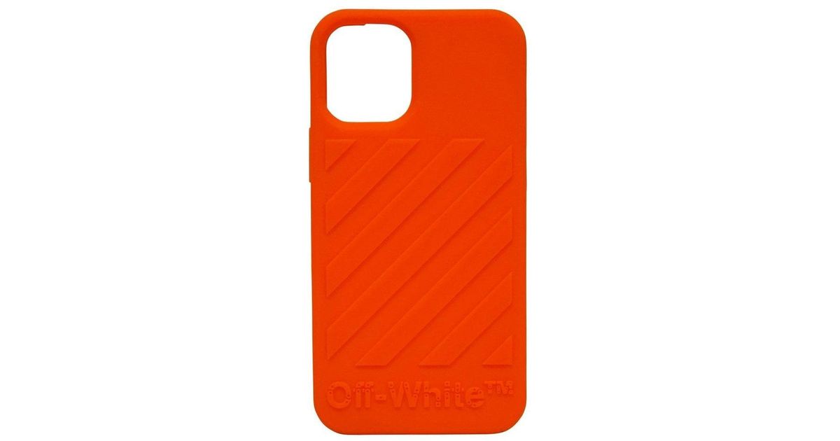 Off White C O Virgil Abloh Orange Diag Iphone 12 Mini Case For Men Lyst Uk
