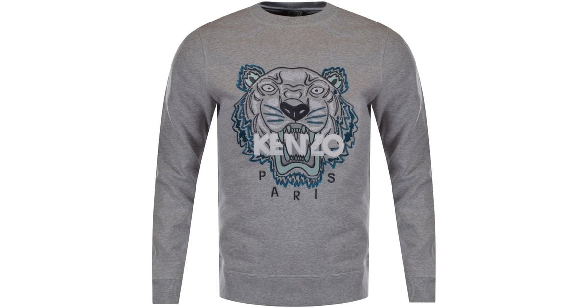 grey blue sweatshirt