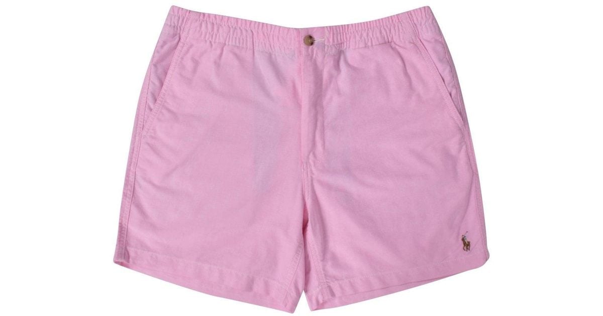 Polo Ralph Lauren Cotton Pink Classic Prepster Shorts for Men - Lyst