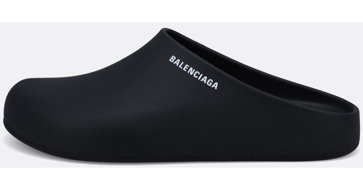 balenciaga clog pool slides