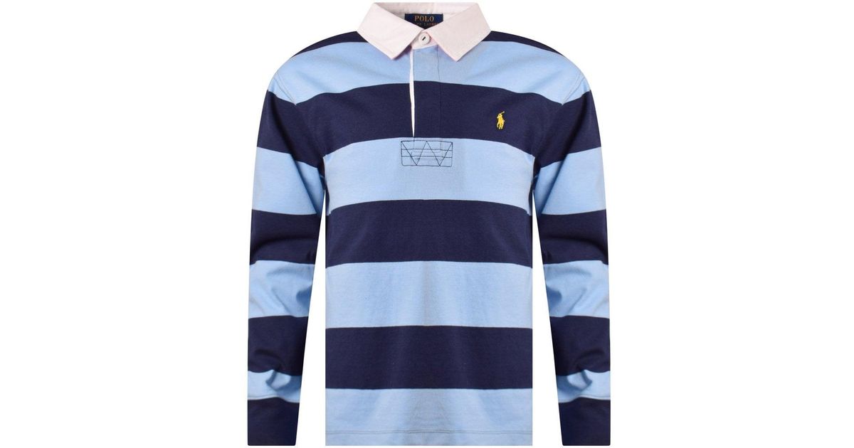 ralph lauren blue rugby shirt