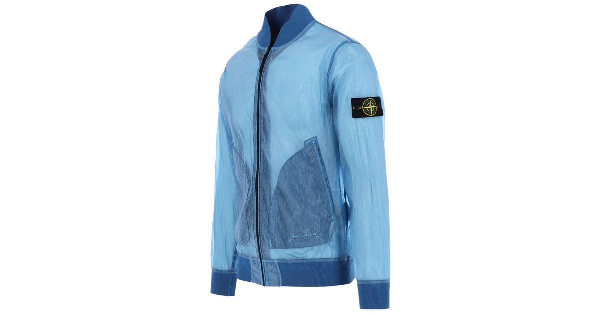 Stone Island Synthetic Piattina 82/22 Jacket in Blue for Men | Lyst