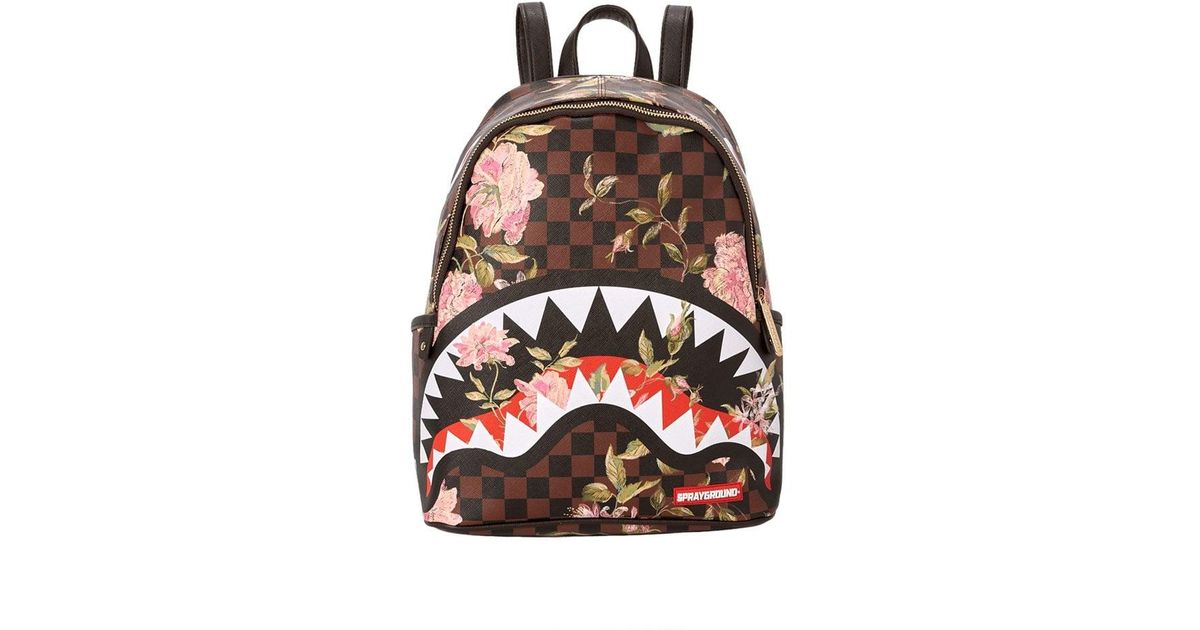 Sprayground Leather Brown Mini Check 