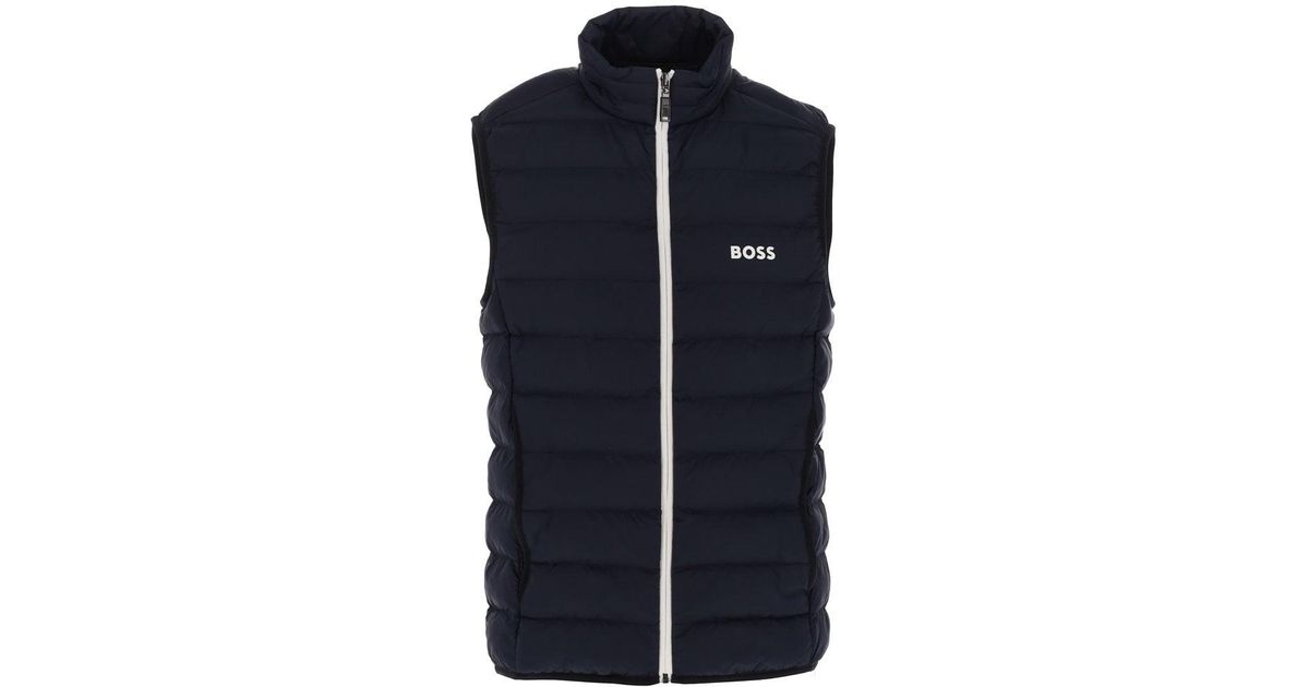 BOSS by HUGO BOSS Synthetic Thor Gilet in Dark Blue (Blue) for Men - Save  56% | Lyst