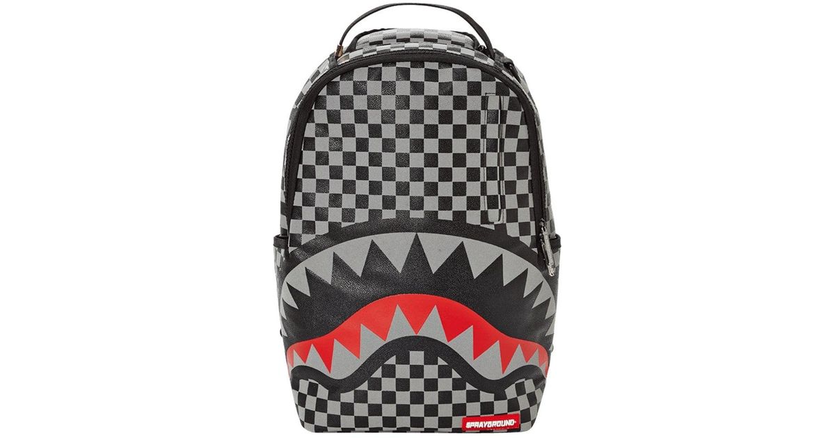 sprayground reflective shark backpack