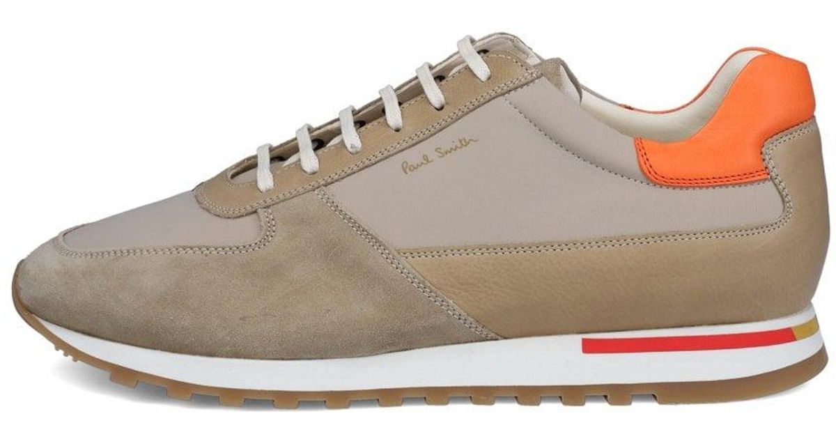 Paul Smith Eco Leather Velo Trainers in Natural for Men | Lyst UK