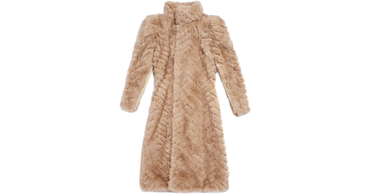 Balenciaga mink hotsell coat