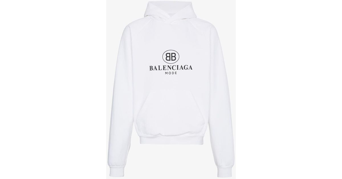 balenciaga mode white hoodie