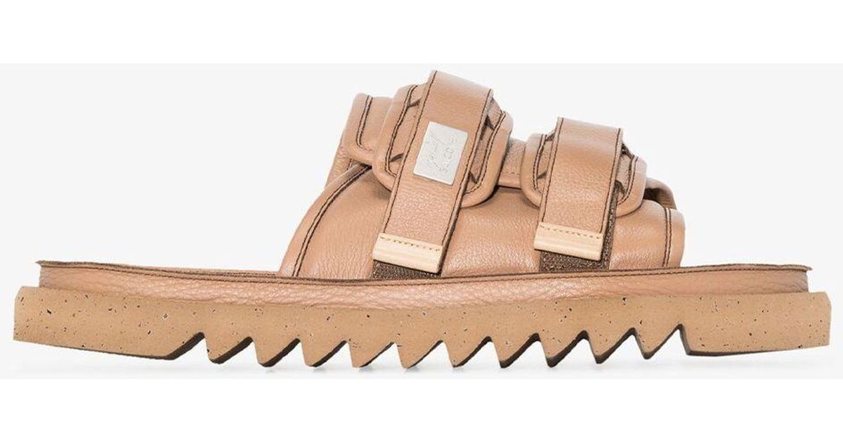 MarsÃ¨ll X Suicoke black DEPA-Cab leather sandals | Browns
