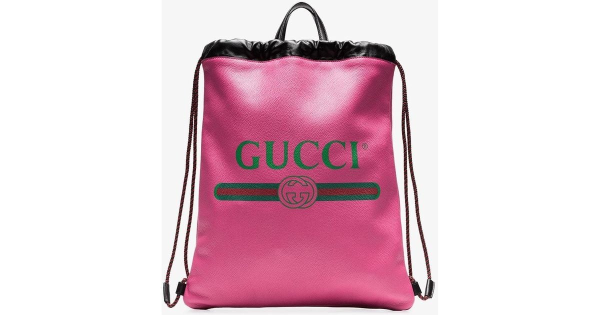 gucci pink logo