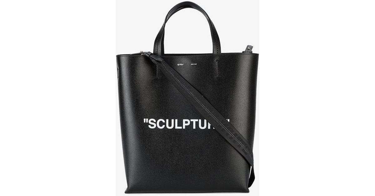 off white sculpture tote