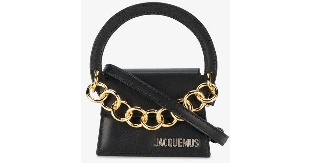 Jacquemus Leather Le Petit Rond Mini Bag in Black - Lyst