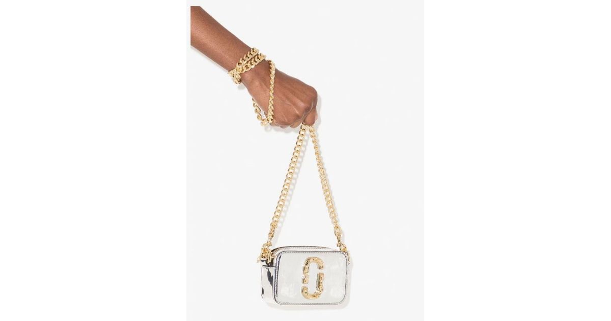 Marc Jacobs - SIlver & Gold Metallic “Snapshot” Crossbody Bag