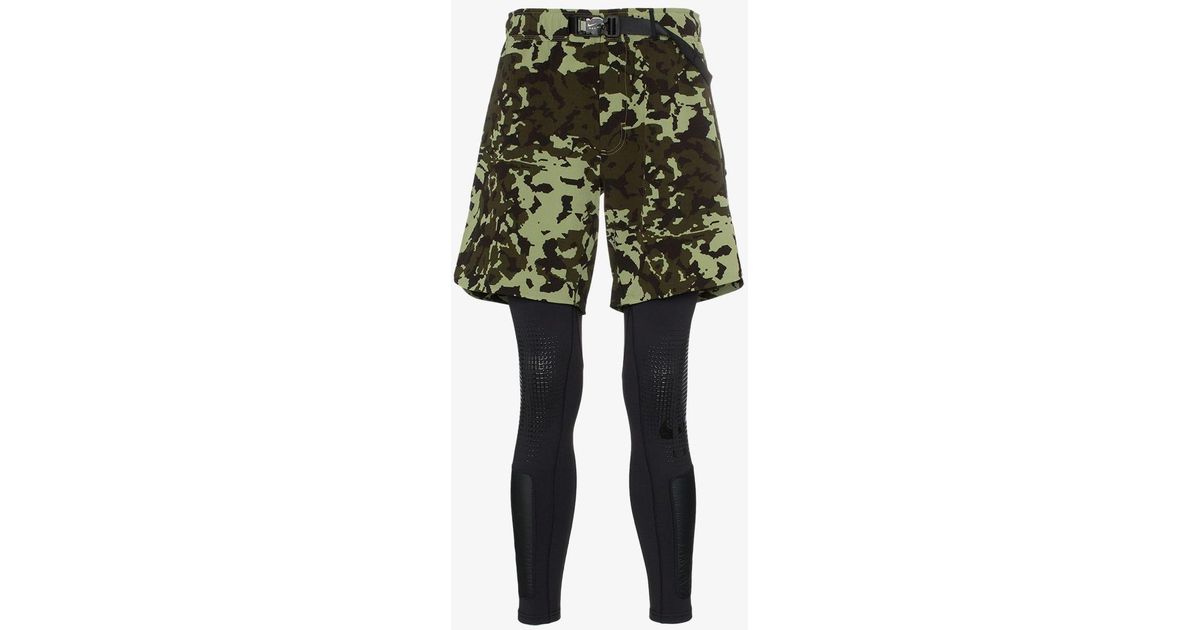 Nike Synthetic X 1017 Alyx 9sm Mmw Two-part Camouflage Shorts And leggings  in Green for Men | Lyst