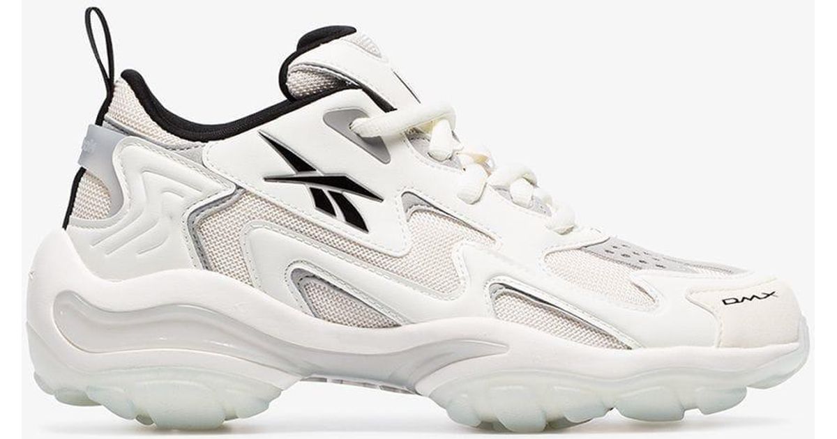 Reebok Off-white Dmx Series 1600 Chunky Low Top Leather Sneakers - Lyst