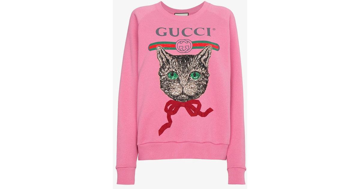 gucci cat pullover
