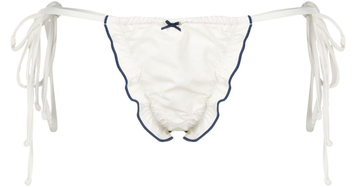 Frankie's Bikinis Tidal Sidetie Bikini Bottoms Women's Spandex