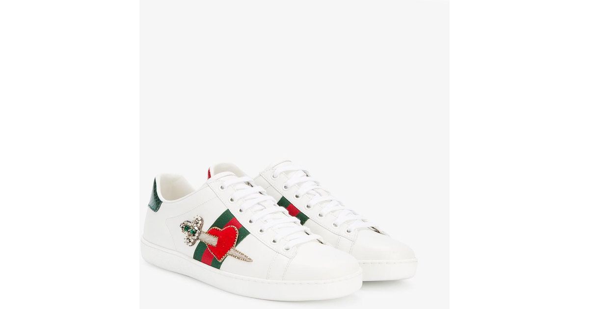gucci heart sneakers