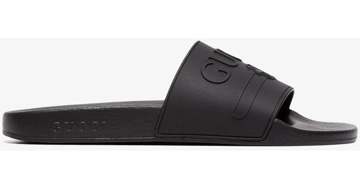 gucci rubber slides sale