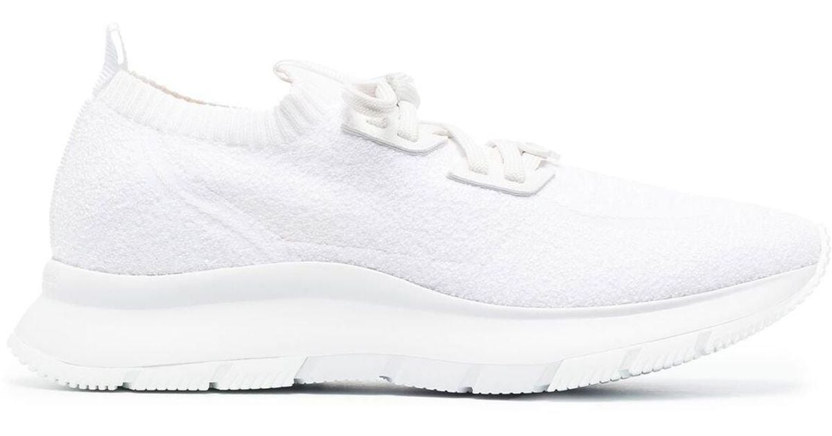 Gianvito Rossi White Glover Low Top Sneakers | Lyst