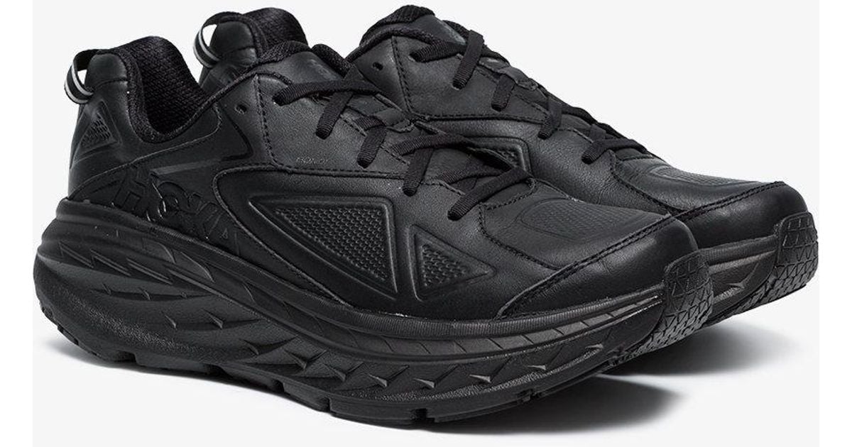 men's hoka one one bondi leather