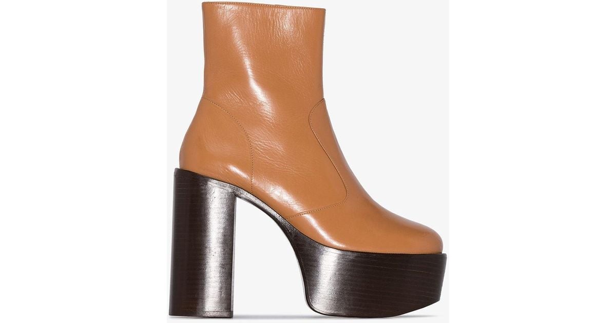 simon miller high raid leather platform boots
