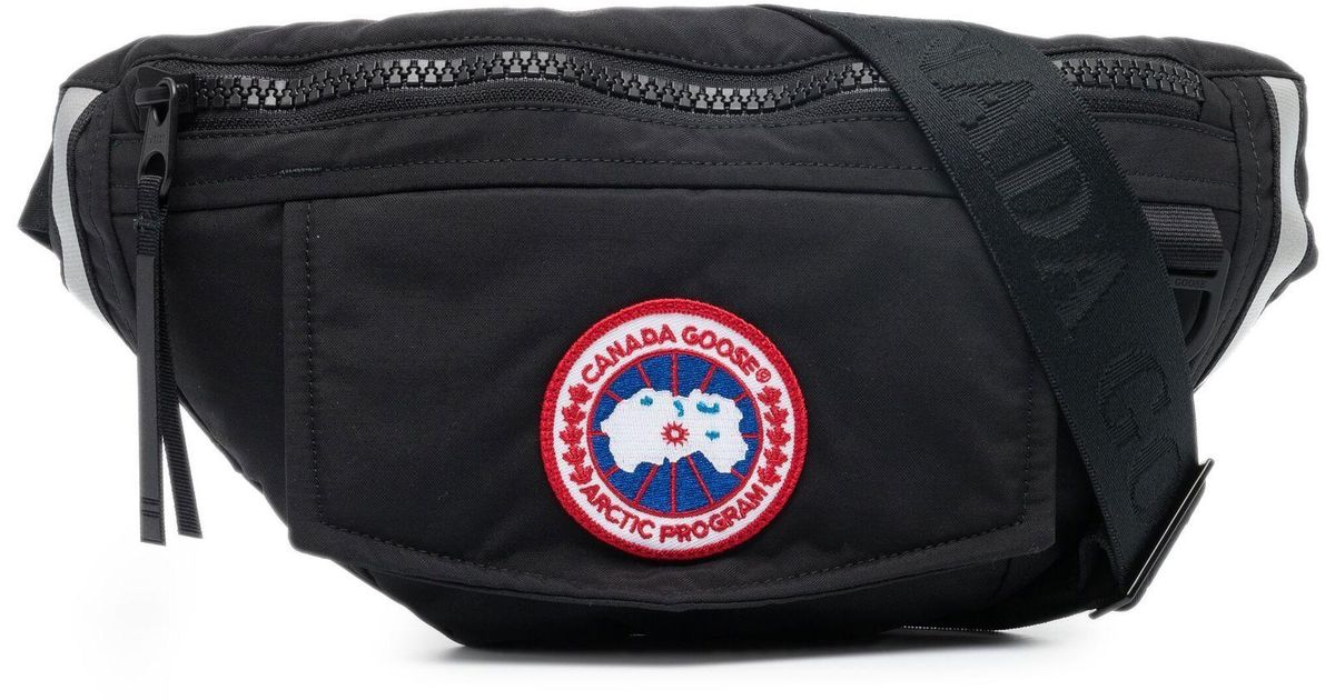 Canada Goose Logo Plaque Cross Body Bag in Black for Men | Lyst