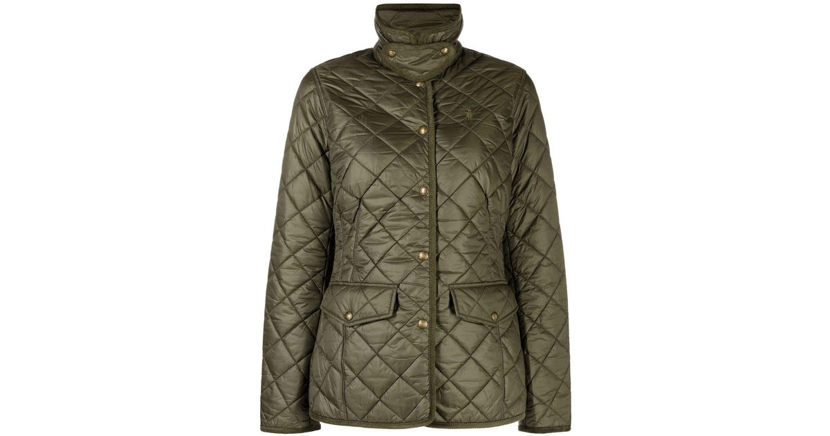Polo Ralph Lauren Green Harper Quilted Jacket Lyst